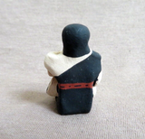 Native Made Jemez Mini Pottery Storyteller Figure w/ 2 Children by MC - PO286