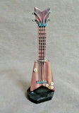 Zuni Wood & Turquoise Electric Bass Guitar Carving Fetish  By Carl Etsate C3681