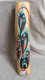 Hopi Hand Carved Wood Painting - 6 Long Hair Kachinas by Jacob Warner  HP90