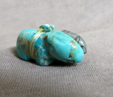 Zuni Turquoise & Picasso Marble Mini Rabbit Duo Carving by LaVies Natewa C4139