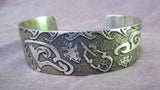 Native Navajo Sterling Silver Cast Eagle Cuff Bracelet by R Becenti JB0079