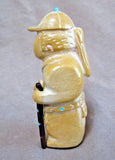 Native Zuni Gorgeous Zuni Rock Ranger Scout Fetish by Freddie Leekya C2700