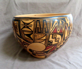 Native Hopi Laguna Handmade Polychrome Pottery by Jofern Silas Puffer  P0269