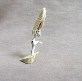 Amazing Native Zuni Antler Mini Hummingbird Fetish Carving by Ruben Najera C4348