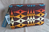 New Pendleton Wool & Leather Crescent Butte Aztec design 3 Pocket Wallet  M292