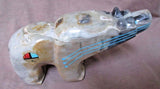 Zuni Museum Quality HUGE Bear W/ Triple Heartline Fetish Rodney Laiwakete C1811