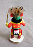 Native Navajo Miniature Cottonwood Parrot Kachina by  M H  K077