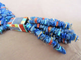 Santo Domingo Four Strand Lapis w/ Inlay Necklace by Delbert Crespin JN0217
