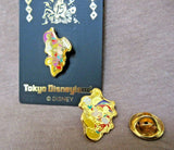 Tokyo Disneyland 15th Anniversary mini Jester Mickey & Minnie Mouse pin set