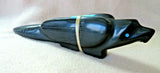 Zuni Sleek X Large Black Jet Raven w Bundle Fetish Carving by Herb Halate C3970