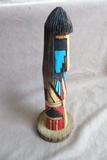 Native Navajo Cottonwood 8.25" Long Hair Kachina by  JT - Jerome Totsoni  K064