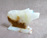 Native Zuni Onyx Medicine Bear Fetish Carving by Joyce Tsethlikai C4419