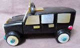 Native Zuni Black Marble & Multi-stone Large Hummer Vehicle by Jon Quam - C0277