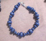 Navajo Chunky Sodalite & Silver Necklace, Bracelet & Earrings Set JS0001