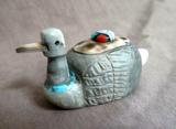 Native Zuni Multi-stone Large Duck w/ Sunface Fetish by Darrin Boone  C3993
