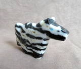 Native Zuni Zebra Stone Horse Fetish by Leland Boone & Daphne Quam C4099
