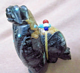 Native American Zuni Picasso Marble Bear Duo by Michael LaWeka  - C2307