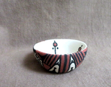 Native Zuni Hand Painted Clay Pottery Mini Bowl Pot by Ruben Najera P0266