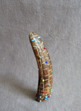 Zuni Fossilized Antler tip Corn Maiden Fetish Carving  by Jared Amesoli C4516
