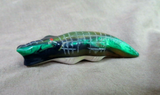 Native Zuni Surfite Alligator Fetish by Leland Boone & Daphne Quam C4008