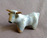 Zuni Zuni Rock Long Horn/ Bull  Steer Carving fetish by Freddie Leekya C4337