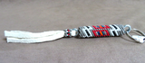 Native Zuni Made Multi-color Beaded Keychain with Fringe M3359