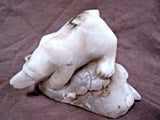 Native Zuni Amazing LARGE White Marble Bear by Carver Michael Coble C2067