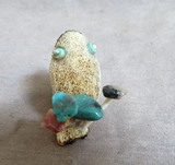 Amazing Native Zuni Antler Frog Family Trio Fetish Carving by Ruben Najera C4238