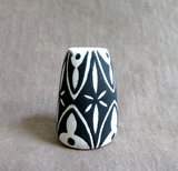 Native Zuni Hand Painted Clay Pottery Mini Vase by Ruben Najera P0265