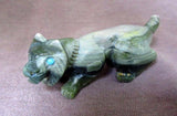 Zuni Museum Serpentine Bobcat Fetish by Lance Cheama - C0624