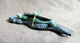 Zuni Turquoise & Picasso Marble Snake Unity Trio Fetish by LaVies Natewa C4155