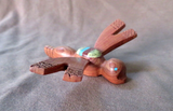 Native Zuni Cedar Wood carved Dragonfly Fetish by Brandon Phillips - C4183