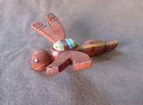 Native Zuni Cedar Wood carved Dragonfly Fetish by Brandon Phillips - C4183