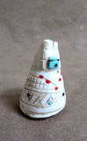 Native Zuni Shell Tableta Maiden Carving Fetish  By Carl Etsate C4209