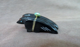 Native Zuni Black Marble Raven Duo Fetish Carving by  LaVies Natewa C4147