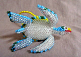 Native Zuni Made Beaded Sea Turtle Multi-color Car Charm or Ornament M210