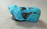 Native Zuni #8  Turquoise Mini Bear Fetish Carving by Bryson Bobelu C3943