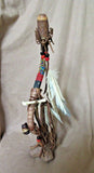 Navajo Handmade Antler Large Standing Pipe by Geraldine Johnson  M0283