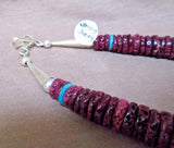 X-Large Santo Domingo Deep Purple Spiny Oyster Necklace by Lupe Lovato JN0323