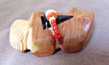 Native Zuni Cedar Wood carved Badger w/ Bundle Fetish by Brandon Phillips  C1416