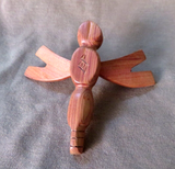 Native Zuni Cedar Wood carved Dragonfly Fetish by Brandon Phillips - C4183