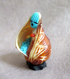Native Zuni Mini Shell Corn Maiden Fetish Carving by Stuart Quandelacy (D) C4474