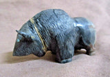 Native Zuni Amazing  Picasso Marble Buffalo Fetish by Farlan and P Quam - C3025