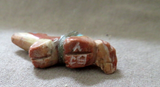 Native Zuni Dolomite Miniature Wolf Fetish carving by Brian Yunie - C4394