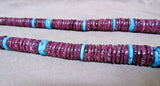 X-Large Santo Domingo Deep Purple Spiny Oyster Necklace by Lupe Lovato JN0323