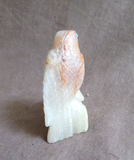 Native Zuni Onyx Eagle w Chick on Rock Fetish by Derrick Kaamasee C4470