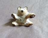 Native Zuni Antler Huggie Bear Fetish Carving by Ruben Najera C4364