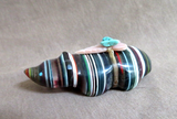 Native Zuni Surfite  Badger w/ Bundle Fetish by Leland Boone & Daphne Quam C4300