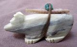 Zuni Serpentine Bear Fetish with Bundle by Jeff Yunie - C0410