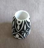 Native Zuni Hand Painted Clay Pottery Mini Vase by Ruben Najera P0265